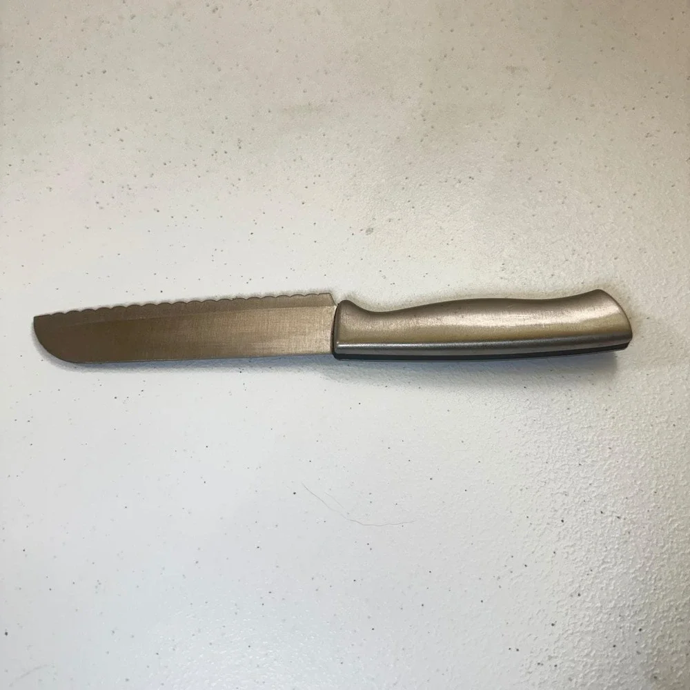 Farberware Serrated Utility‎ Knife Silver Handle Kitchen Tool